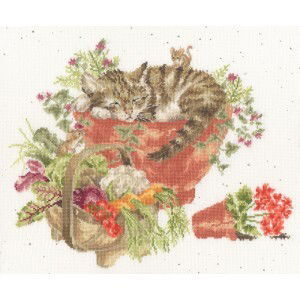 Borduurpakket dieren - Hannah Dale Purrrfect Spot