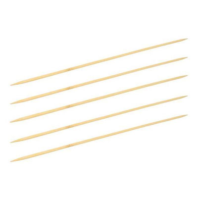 Breinaalden 40 cm zonder knop nr 7 - hout 4 stuks op=op 