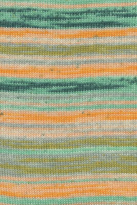 Lang Yarns Merino 200 Bebe Color 155.0604 Petrol/Turquoise/Pumpkin
