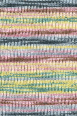 Lang Yarns Merino 200 Bebe Color 155.0605 Mauve/Jeans/Baby Yellow