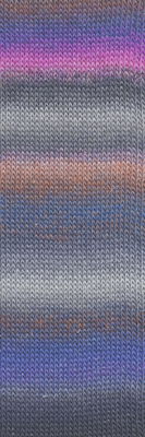 Lang Yarns Mille Colori Socks & Lace Luxe 859.0218 Violet/Gray/Cyclamen