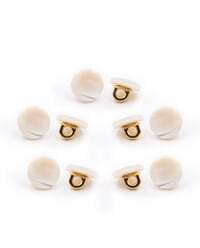 Knoop 9 mm parelmoer met schacht