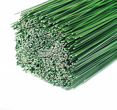 Bloemendraad gelakt 0,7 mm groen - 40 cm 10 stuks 