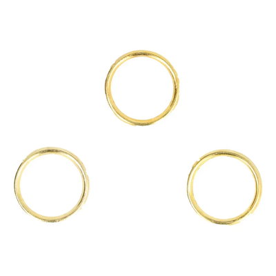 Ring metaal rond 16 mm - binnendiameter 13 mm goud