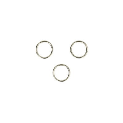 Ring metaal rond 16 mm - binnendiameter 13 mm zilver