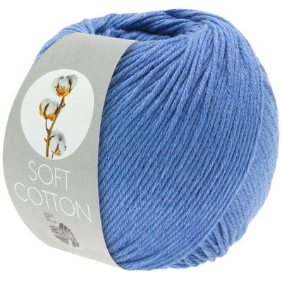 Lana Grossa Soft cotton 28 blauw
