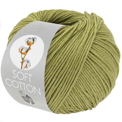 Lana Grossa Soft cotton 64 olijf groen