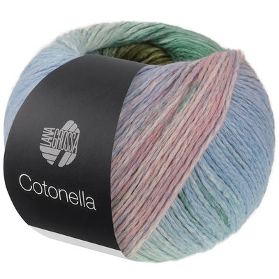 Lana Grossa Cotonella Multi 016 aqua-groen