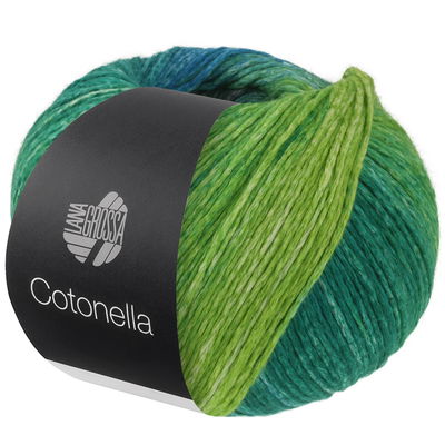 Lana Grossa Cotonella 17 pink-groen