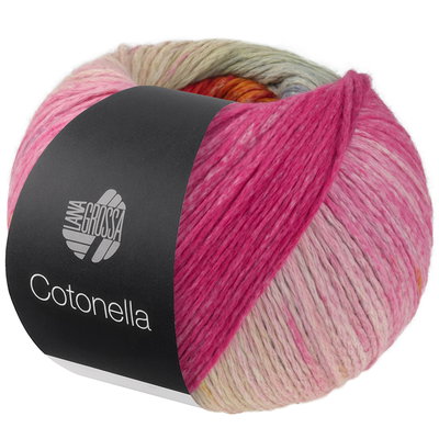 Lana Grossa Cotonella Multi 019 rood-paars