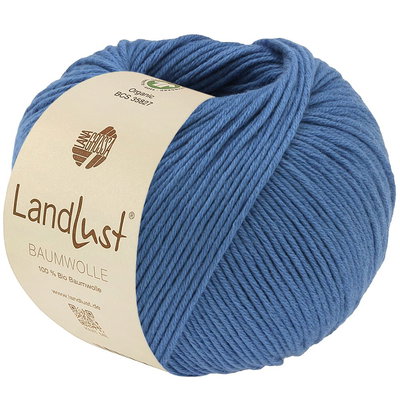 Lana Grossa Landlust baumwolle gots 37 oud blauw