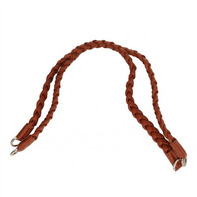 Tashengsel gevlochten leer 52 cm cognac 2 stuks 