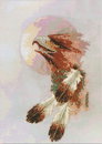 Borduurpakket Eagle moon