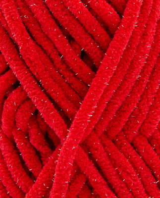 Pingouin Pingo Chenille Glitter Rouge