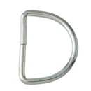 D-Ring 40 mm zilver