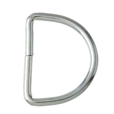D-Ring 40 mm zilver