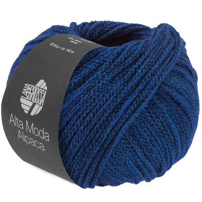 Lana Grossa Am alpaca 108 marine blauw