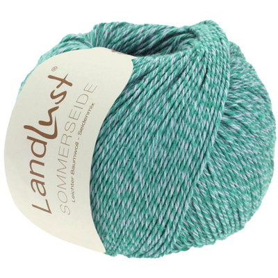 Lana Grossa Landlust sommerseide 52 smaragd blauw
