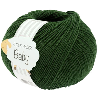 Lana Grossa Cool Wool Baby 336 donker groen