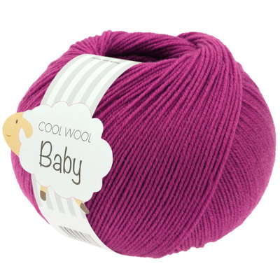 Lana Grossa Cool Wool Baby 340 fuchsia roze