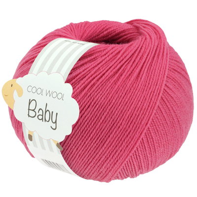 Lana Grossa Cool Wool Baby 341 framboos roze