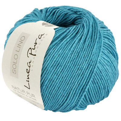 Lana Grossa Solo Lino 75 aqua blauw