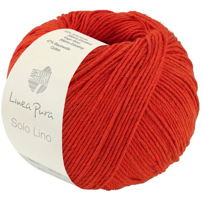 Lana Grossa Solo Lino 83 zacht rood