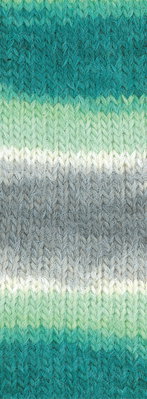 Lana Grossa Basta Mista 121 mint groen grijs