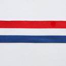 Lint 70 mm rood wit blauw (per meter)