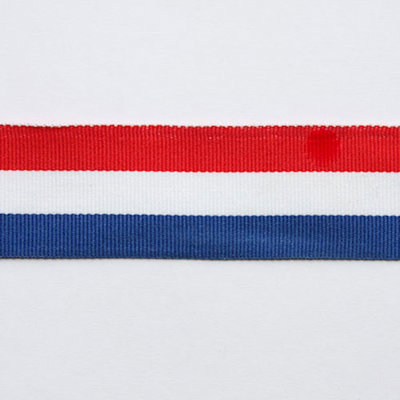 Lint 50 mm rood wit blauw per meter 