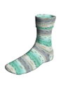 Lang Yarns Super Soxx Bamboo Color 4-Fach/4-Ply 641.0559 Turquoise/Grey/Offwhite 1152 Chickweed