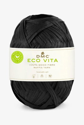 DMC Eco Vita Raffia 002 zwart