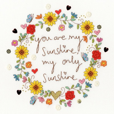 Borduurpakket liefde - Love Sunshine bt-xka19