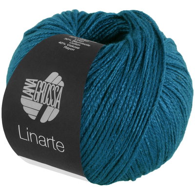 Lana Grossa Linarte 333 petrol blauw