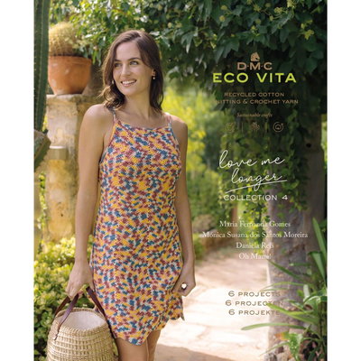 DMC Eco Vita multicolor - 6 projecten haken en breien NL-Eng-Duits