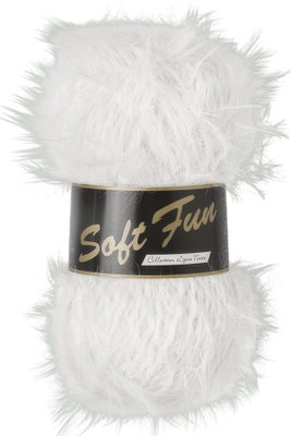 Lammy yarns - Soft fun 016 wit
