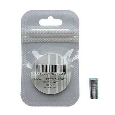 Magneetjes mini rond 8 mm 10 stuks 