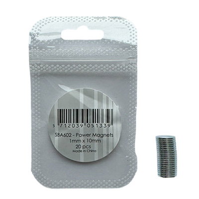 Magneetjes mini rond 10 mm 10 stuks 